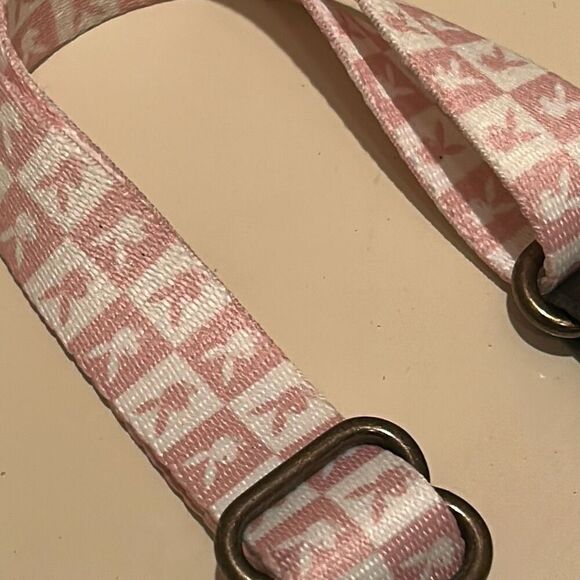 Playboy Large Dog Collar Pink Checkered Bunny Print Buckle Closure New - Picture 5 of 10